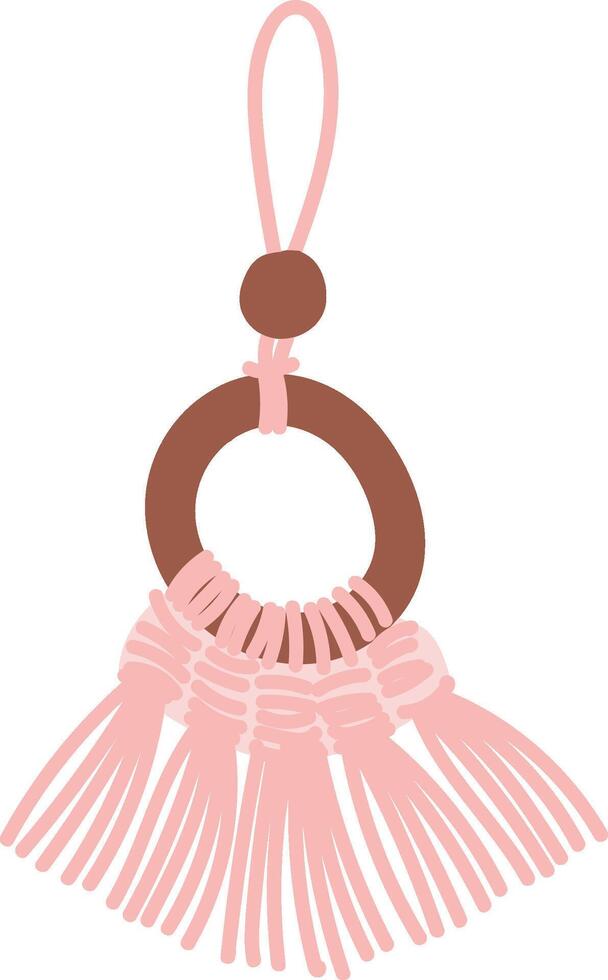 Macrame Hanging Ornament vector