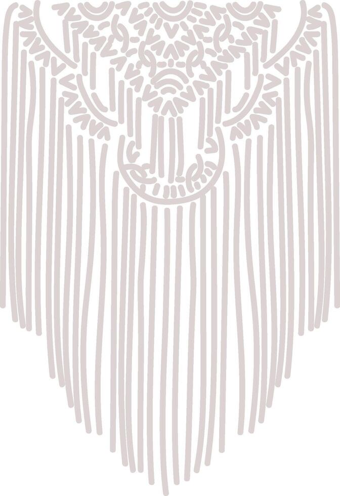 Abstract Fringe Textile Motif vector