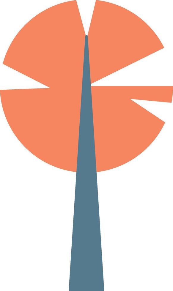 Abstract Minimalist Tree vector