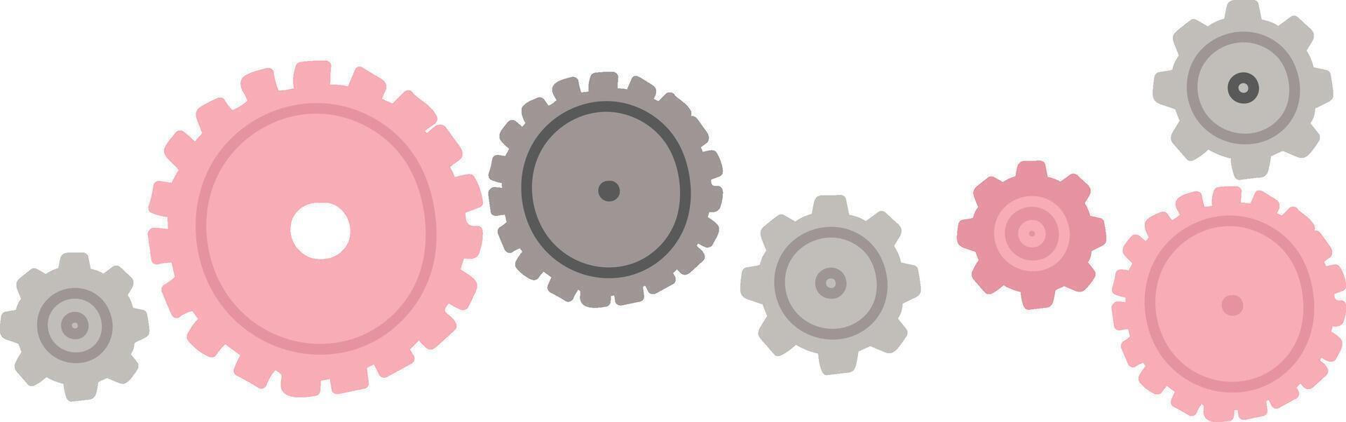 Interlocking Gear Mechanism vector