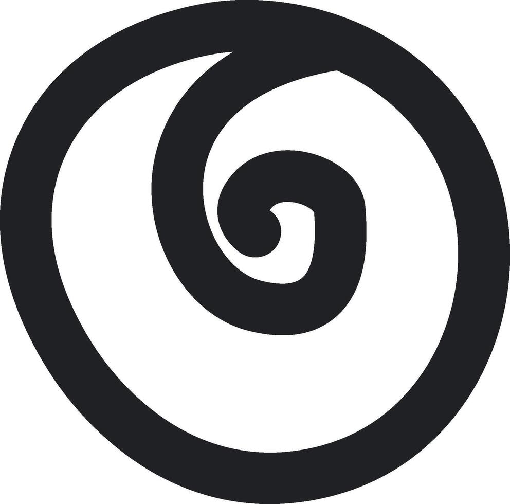 Abstract Spiral Line Art vector