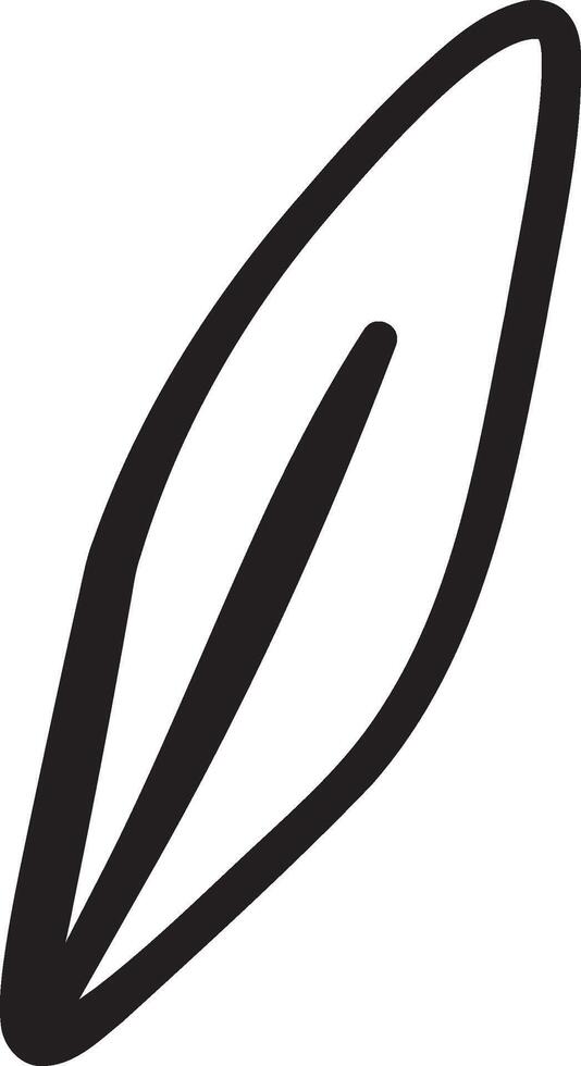 Nature Leaf Outline Drawing vector