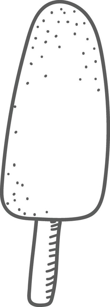 Minimalist Ice Cream on Stick vector