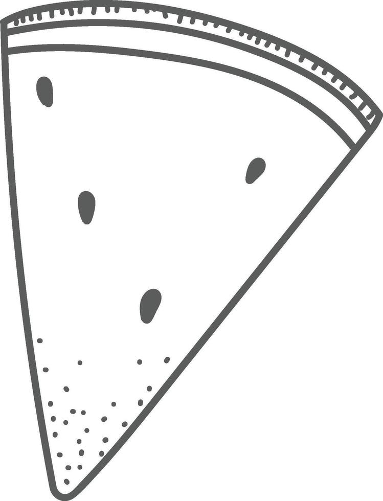 Watermelon Slice Drawing vector