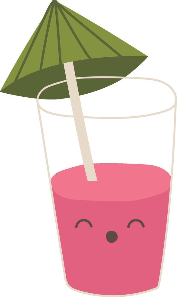 Happy Juice Drink Character vector