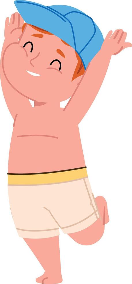 Happy Boy Summer Fun vector