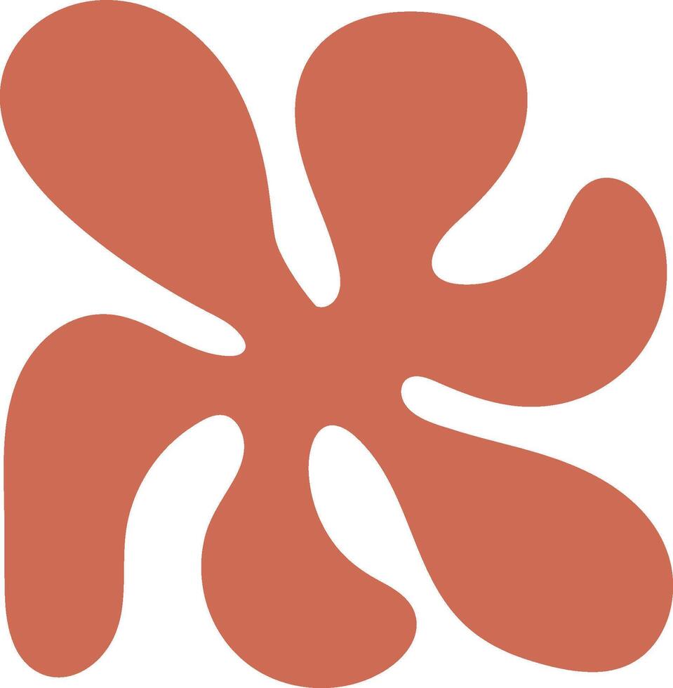 Abstract Floral Organic Shape vector