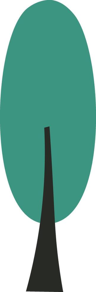 Hand Drawn Tree Minimalist Icon vector