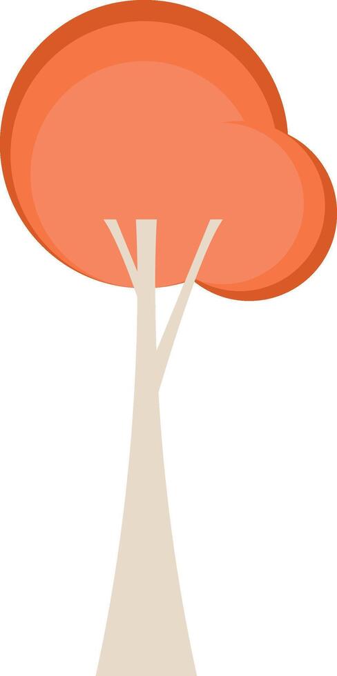 Geometric Autumn Tree vector