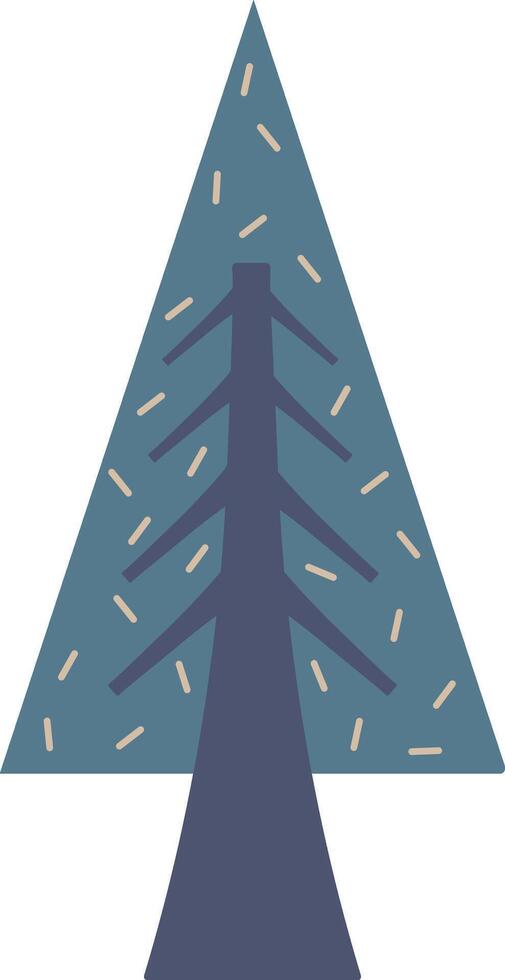Geometric Pine Tree Design Element vector