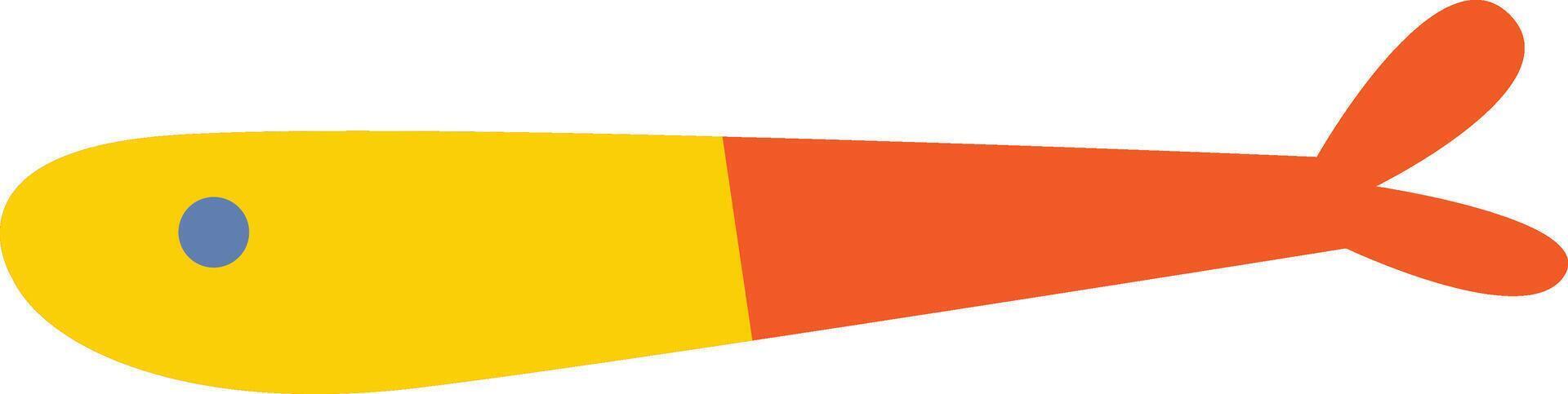 Minimalist Fish Paper Cut vector