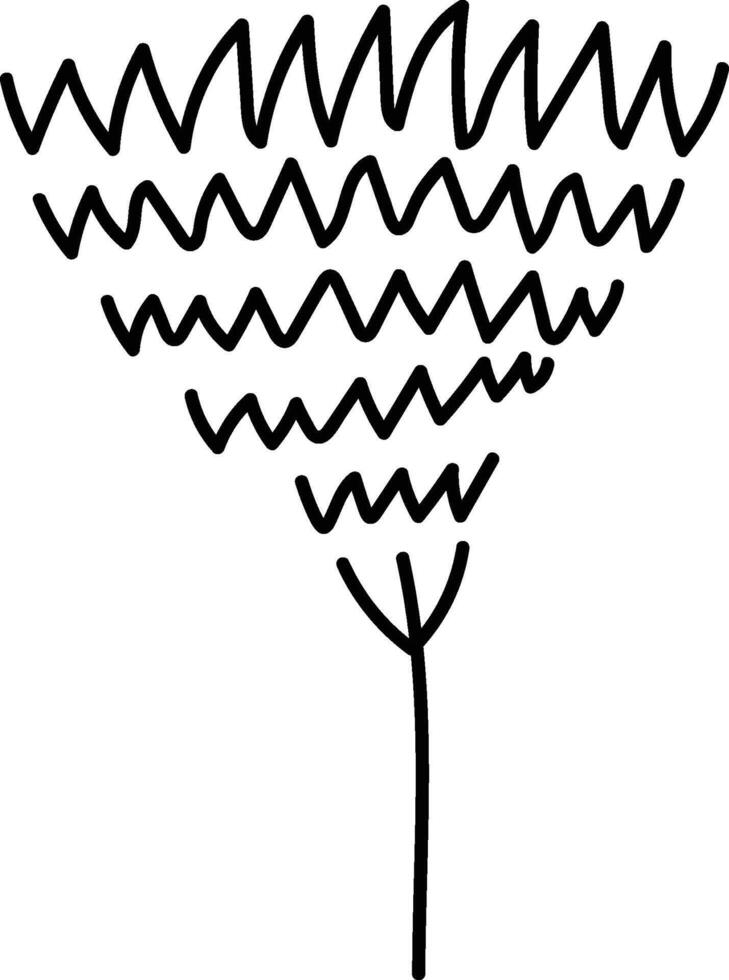 Hand Drawn Doodle Tree vector