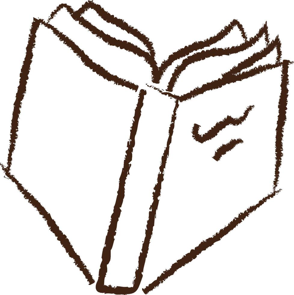 Sketch of an Open Book vector