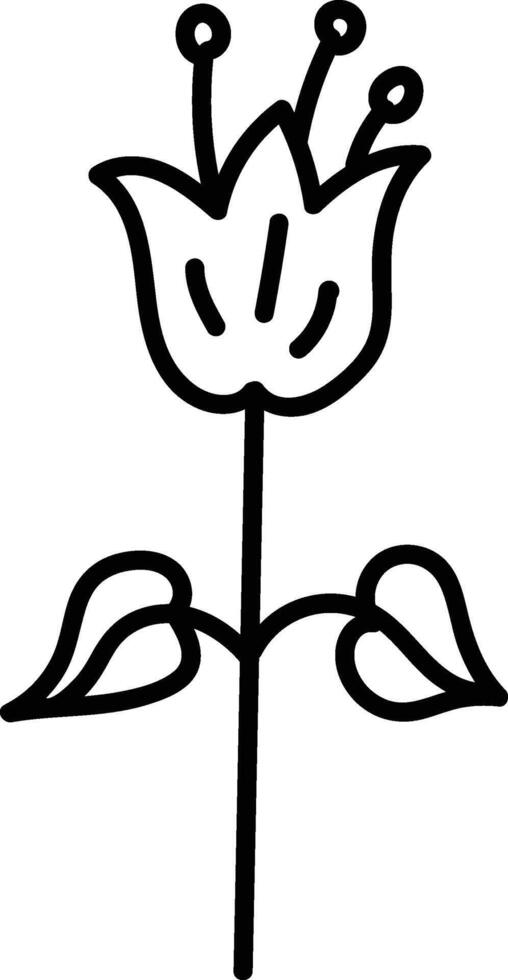 Flower Line Drawing vector