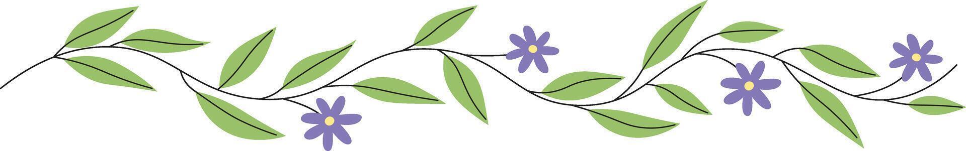 Floral Vine Border vector