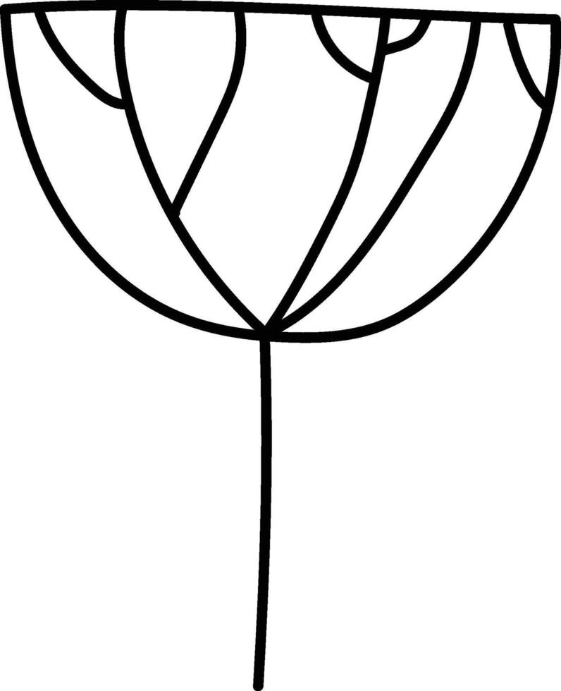 Abstract Doodle Tree Doodle Element vector
