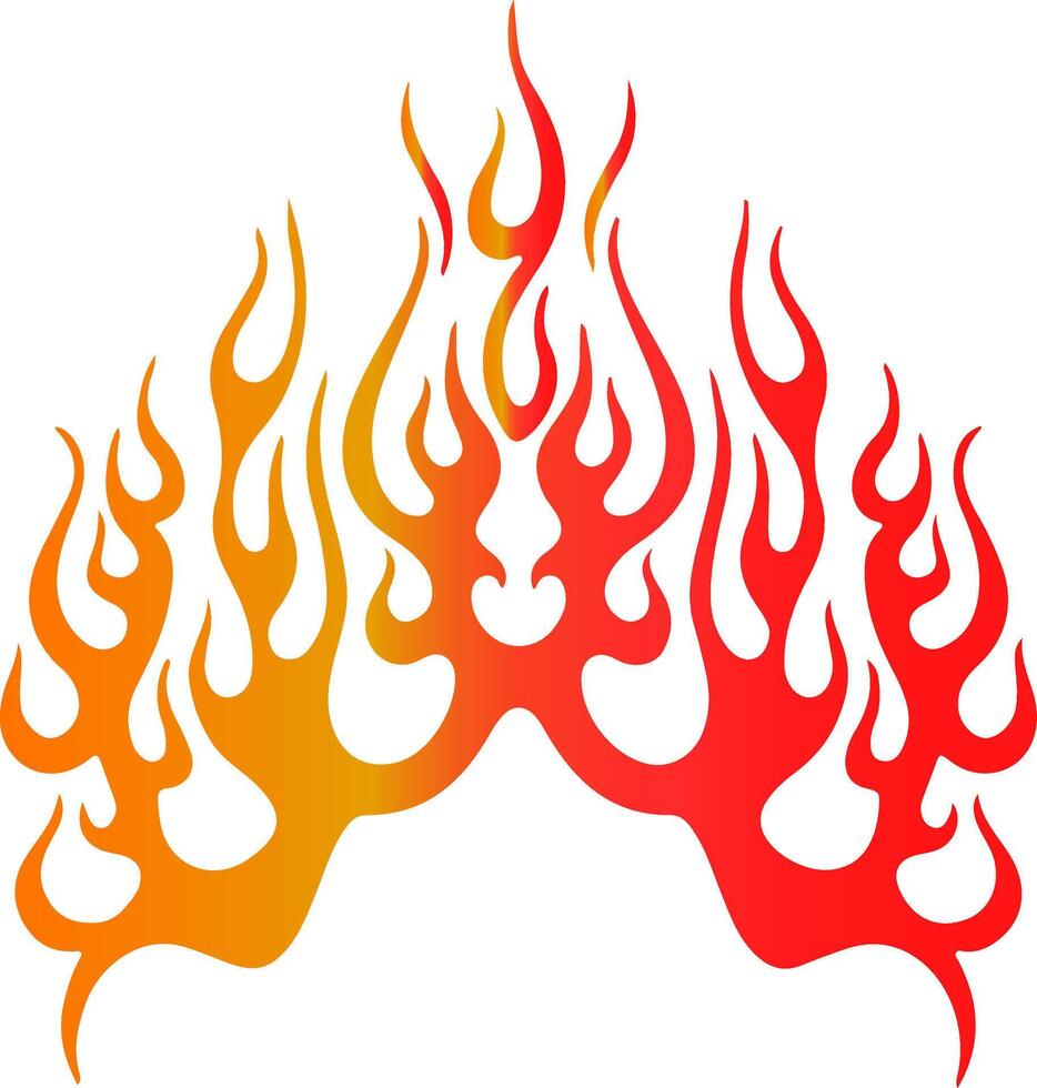 Art and Illustration hot flame vector