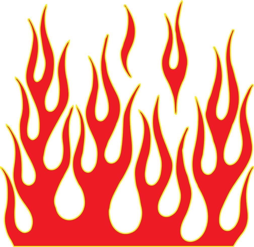Tribal hotrod muscle car flame. Can be used as decal, sticker or tattoos too eps format vector