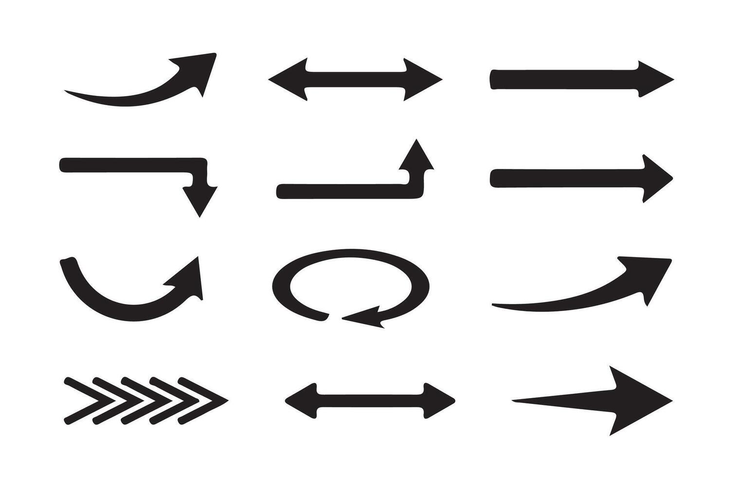 Collection arrows sign. Black arrow icon set. Arrow. Cursor. Arrow icon. vector
