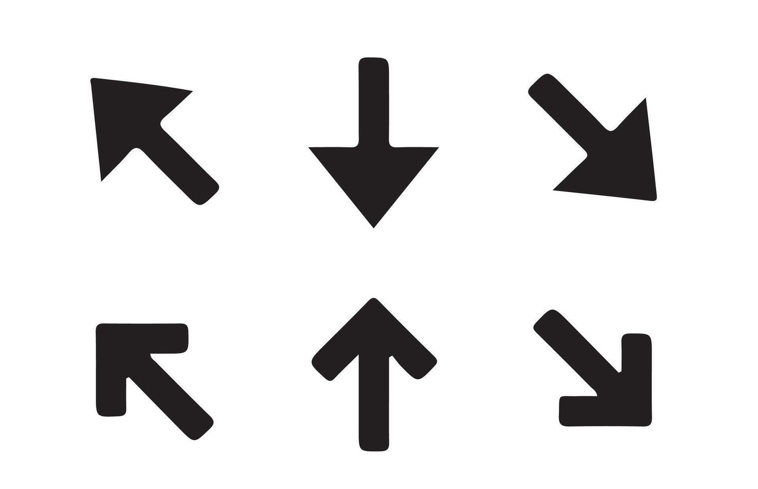 Different arrows icon symbol. illustration eps 10 vector