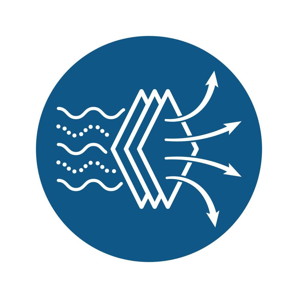 Air Filter and Dust Cleaner Icon. Illustration of Air Purifier Symbol vector