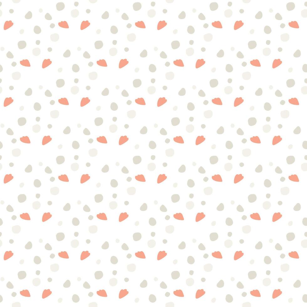 Seamless pattern with herbal gentle elements. Floral background for surface design. vector