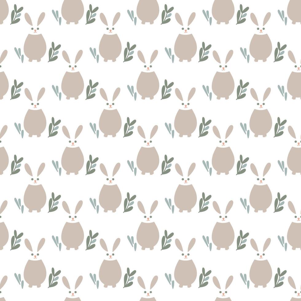 Seamless pattern with Easter elements. Spring background for surface design. vector