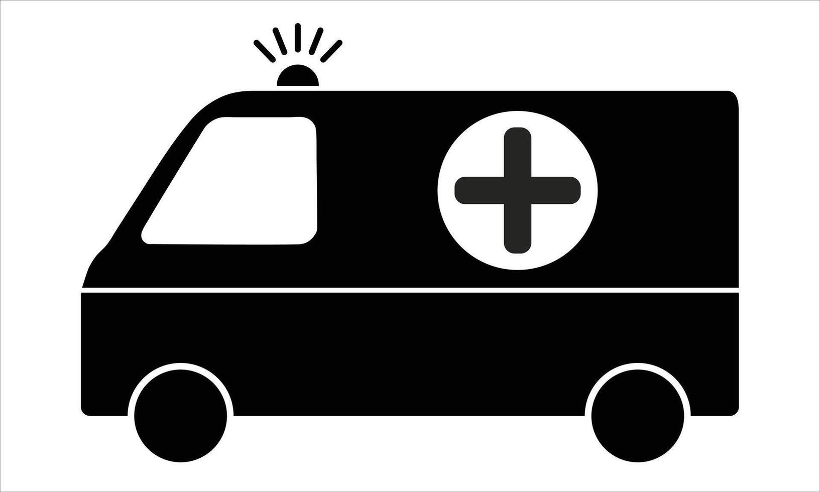 Ambulance silhouette Illustration vector