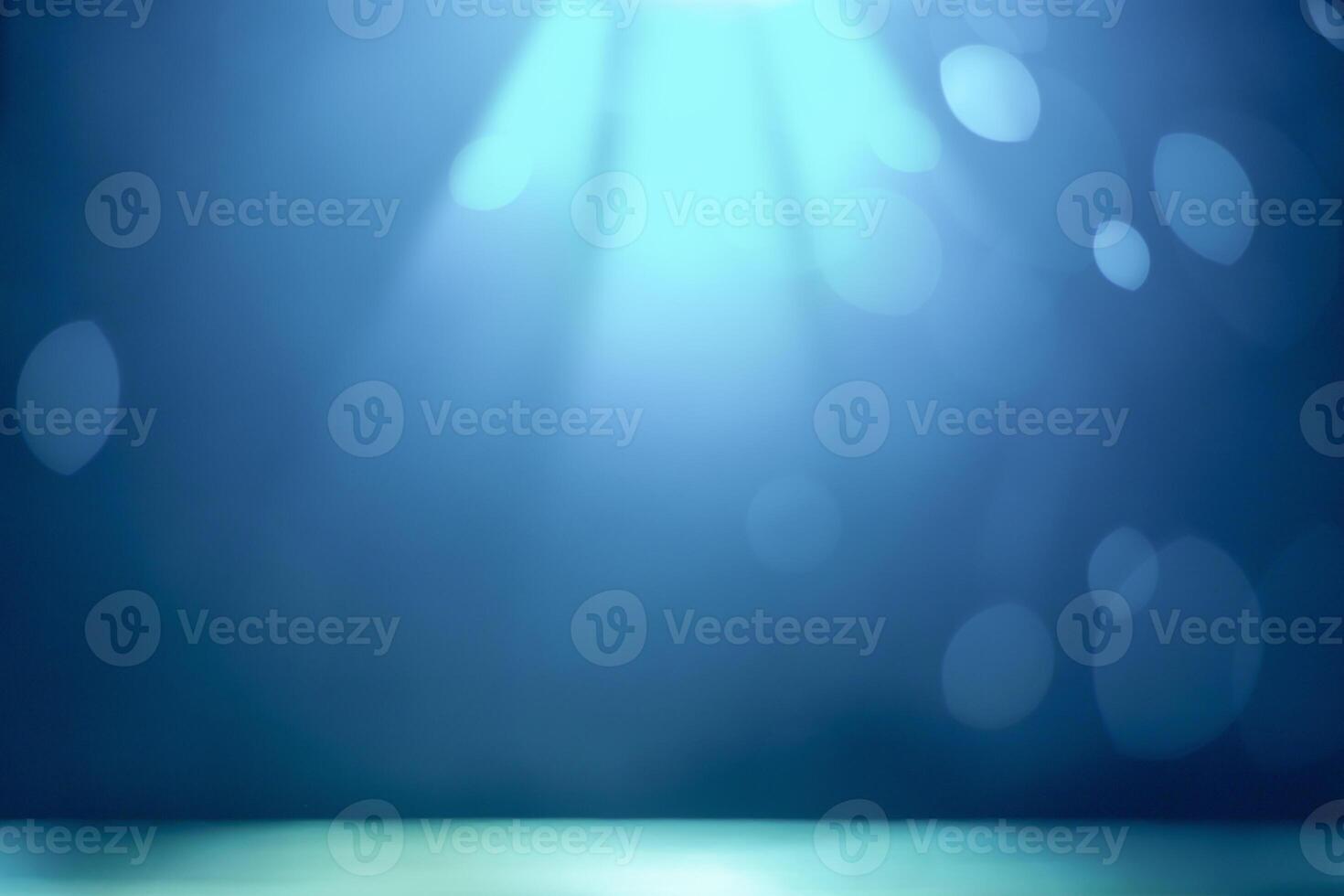Abstract bokeh blue background. Studio shot. photo