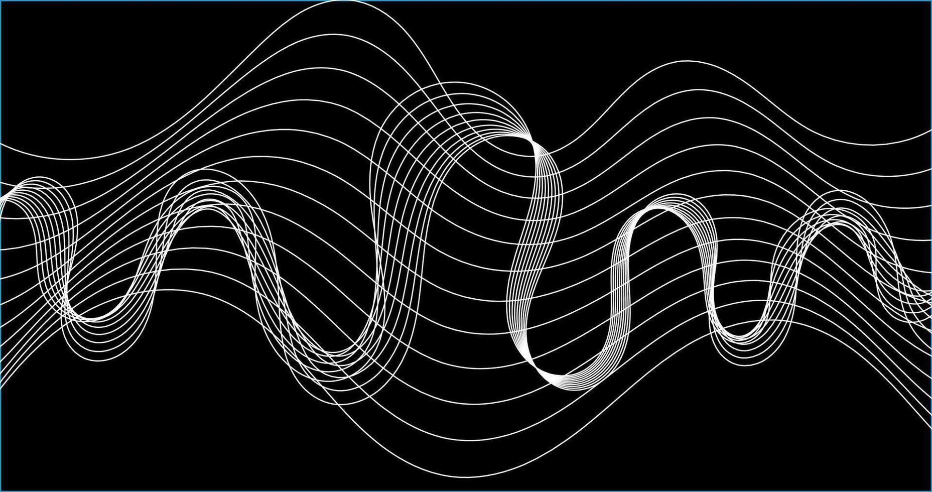 Black empty blank abstract background with Crossing White Parallel Lines vector