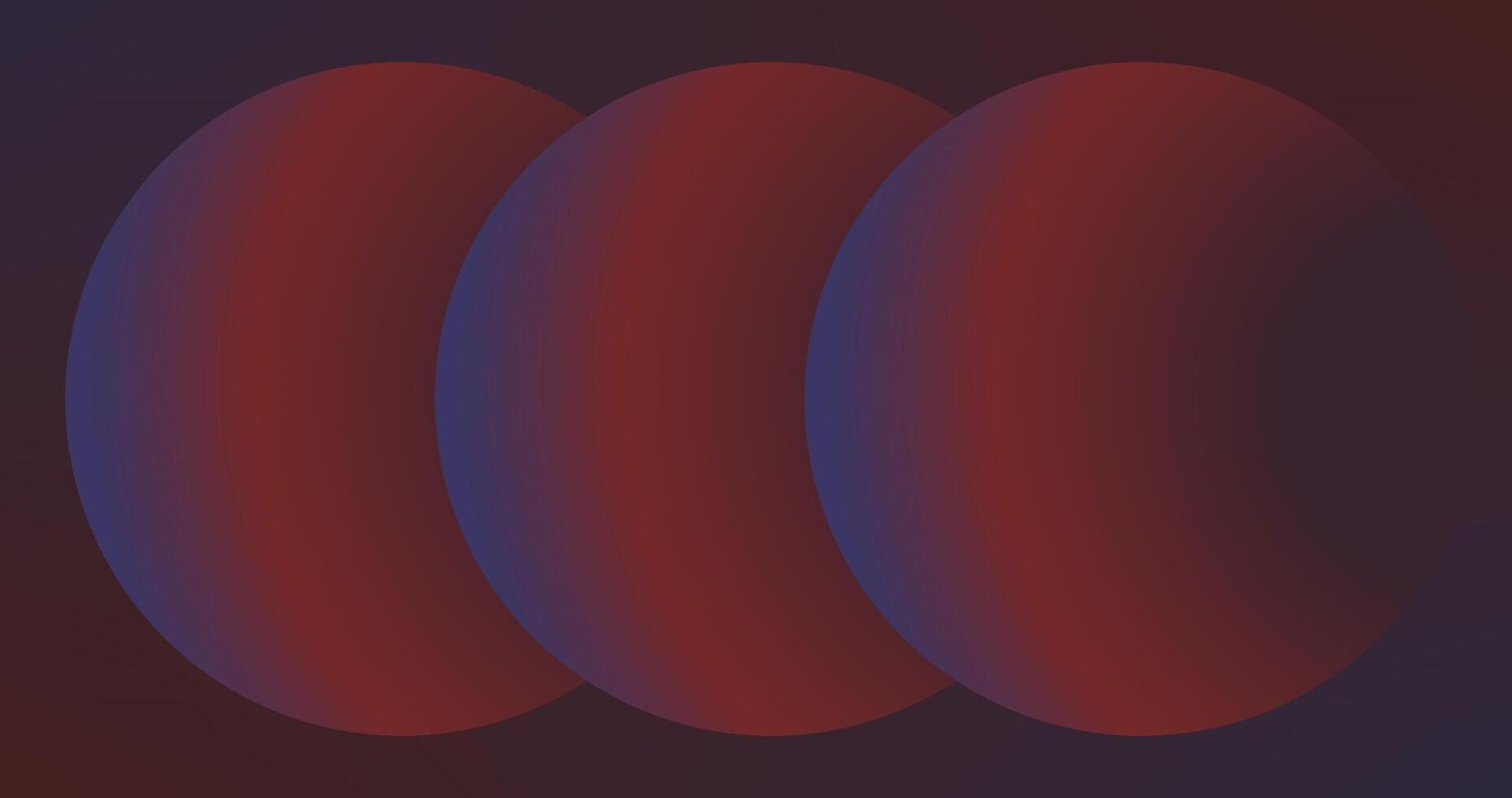 Dark Purple Red Gradient Circles on middle of Abstract Background vector