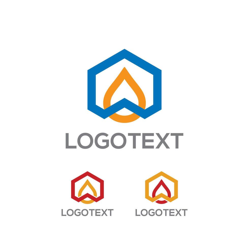 Oil Energy Company logo design vector