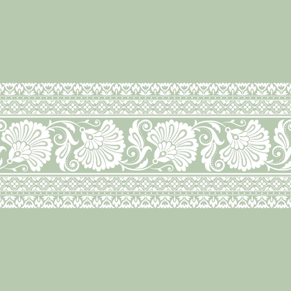 Floral lace Seamless abstract floral background. White lace flowers. vector