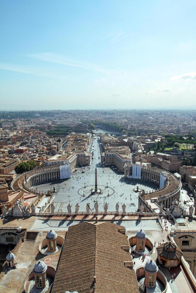 Aerial view of St. Peter's Square in the Vatican. photo