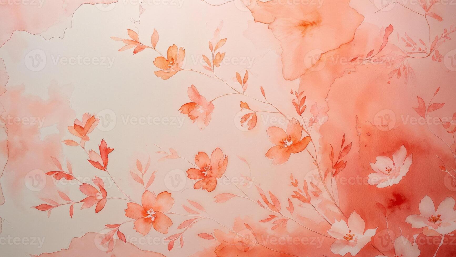 A painting of flowers on a white background photo