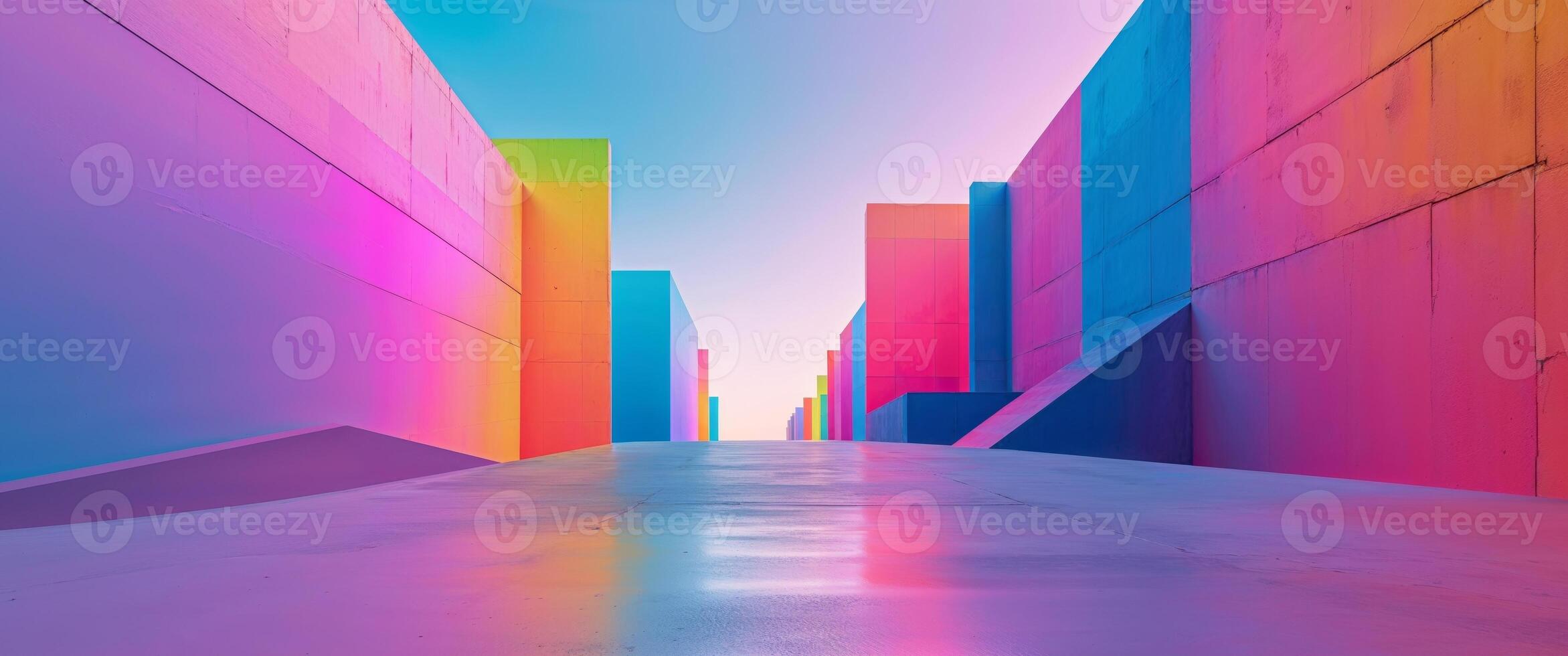 Abstract urban design colorful background. photo