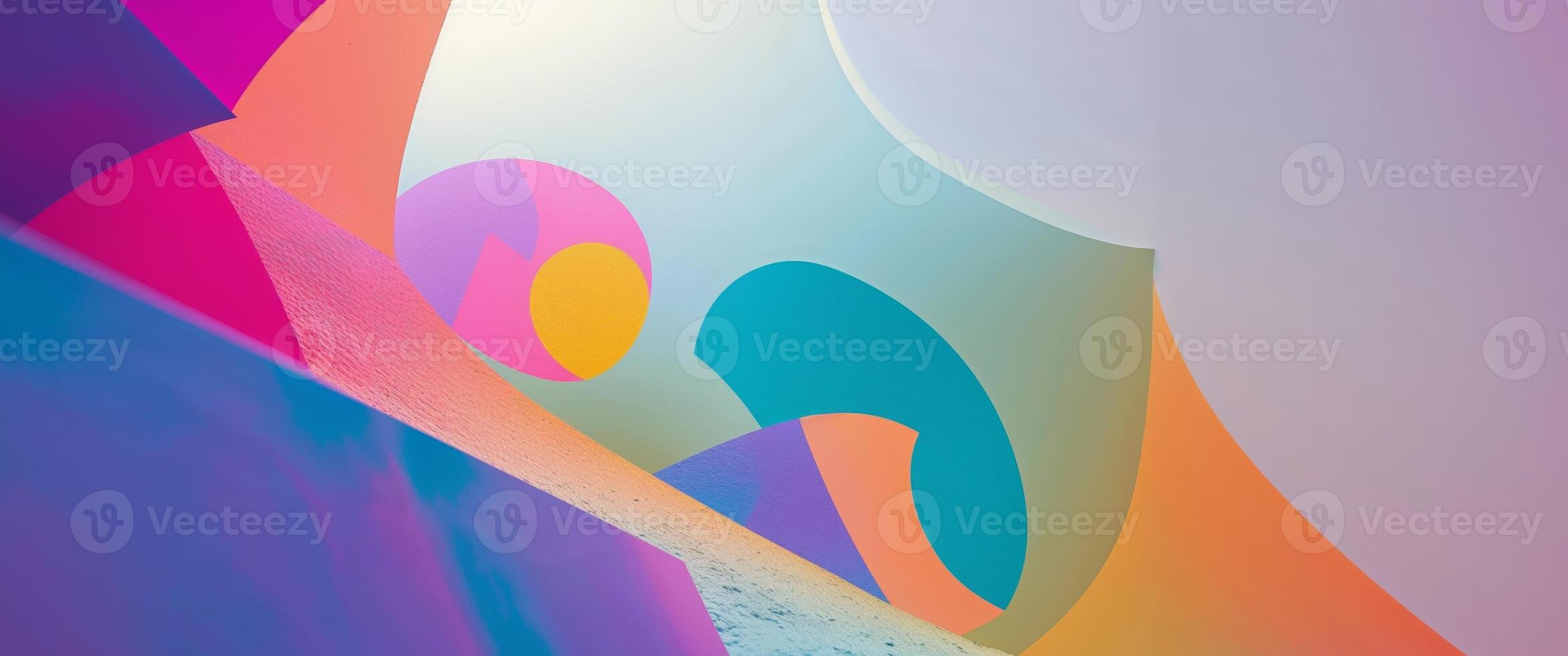 Abstract colorful shapes design background photo