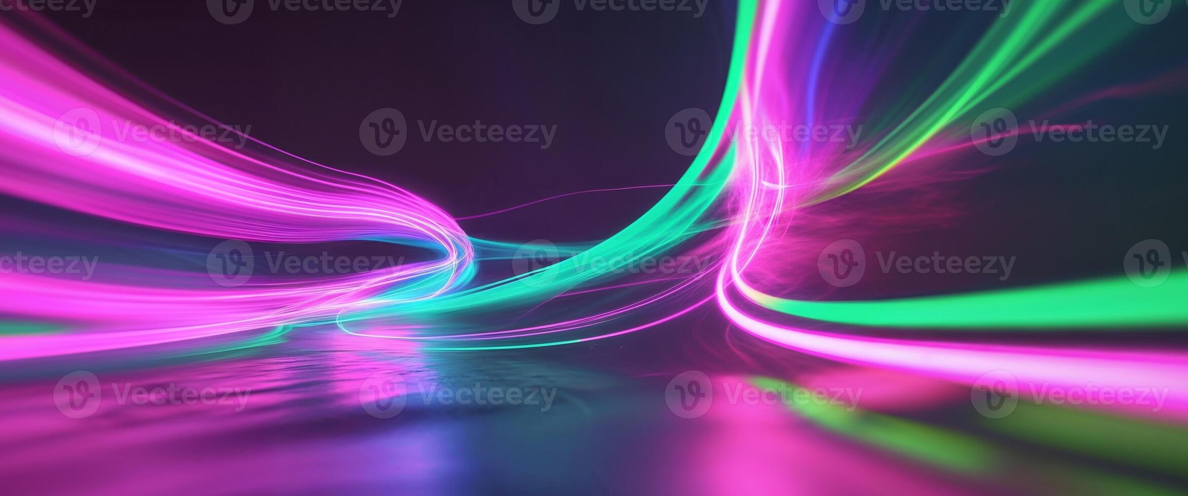 Abstract neon colors swirl background image photo