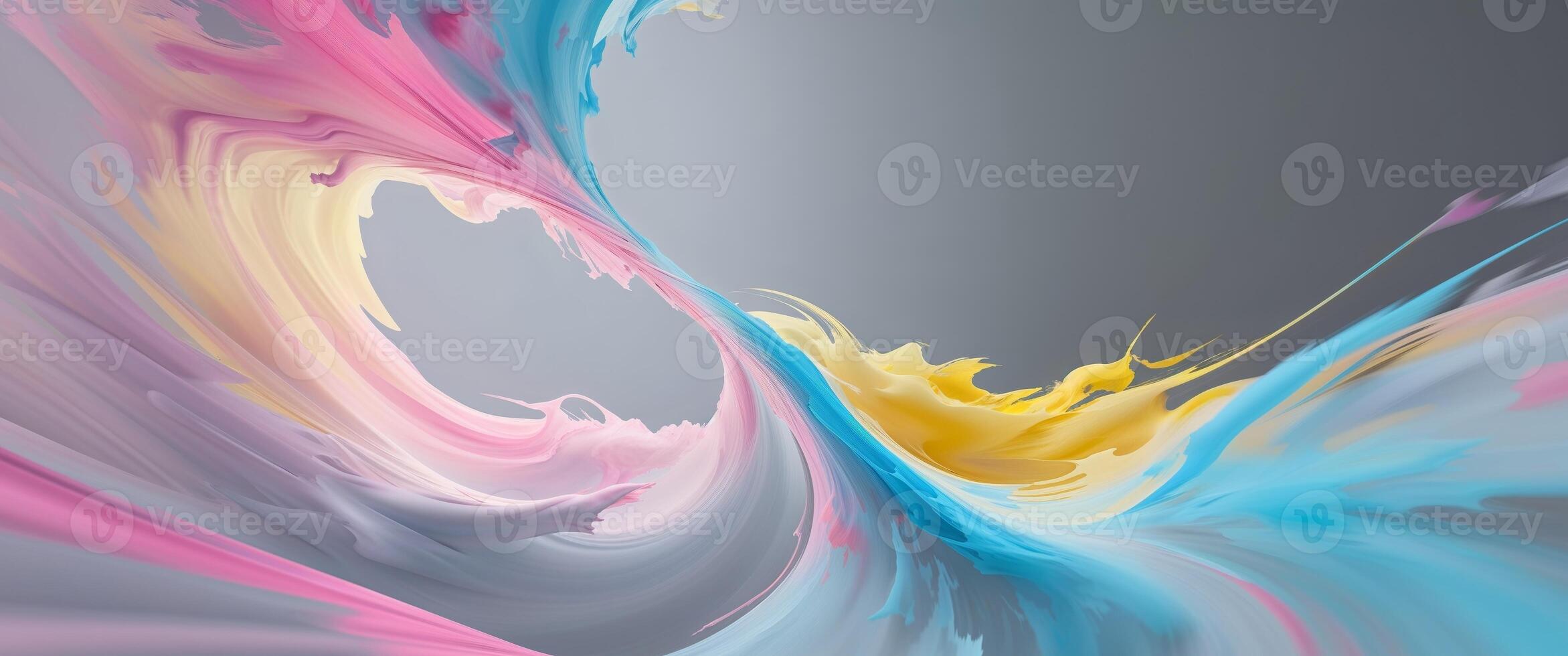 Abstract swirling colors digital art image. photo