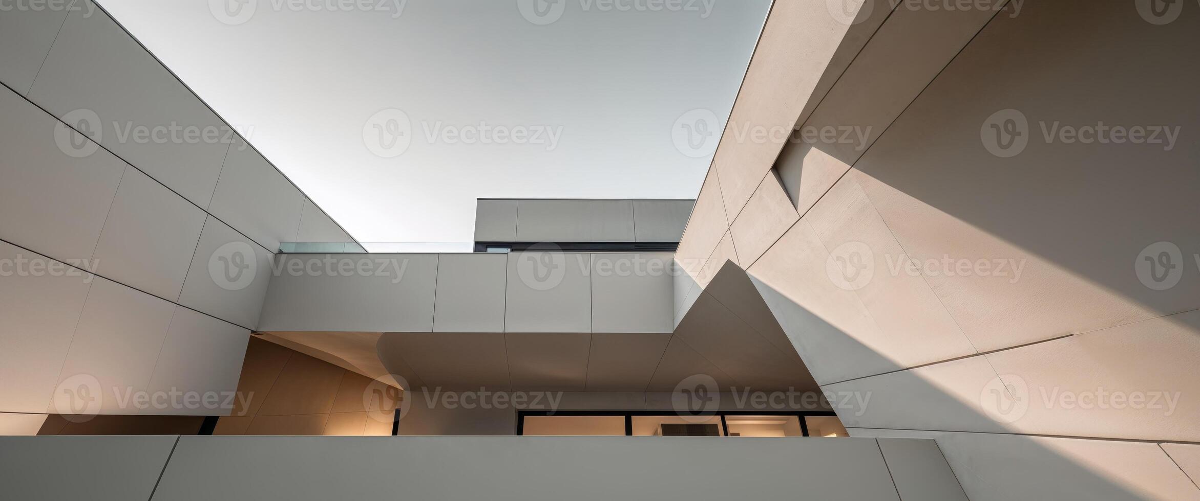 Modern contemporary house exterior design. photo