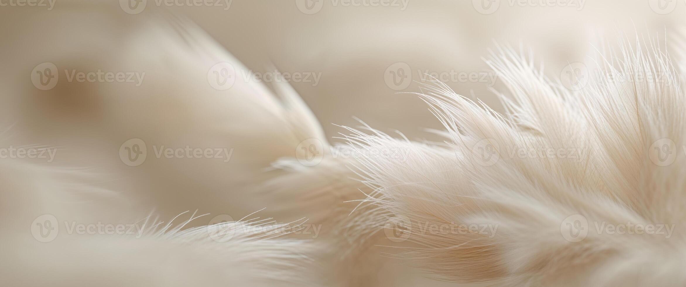 A close up of a white feather photo