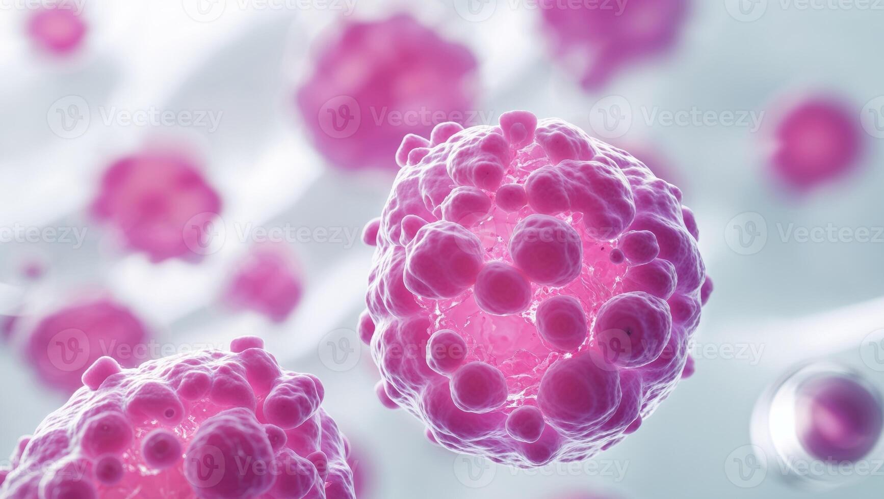 Cancer cells in a cell culture photo