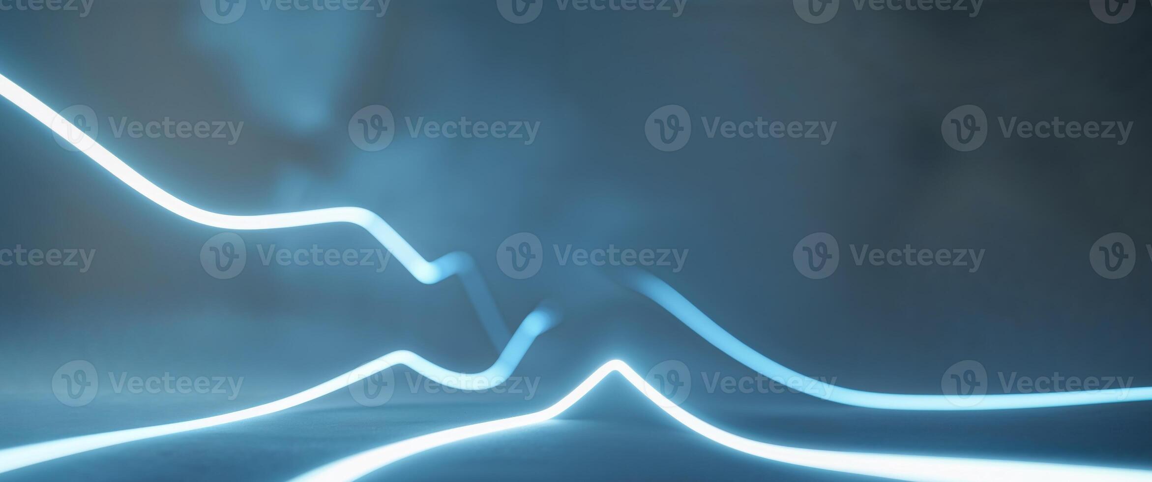 Abstract light lines in the dark background photo