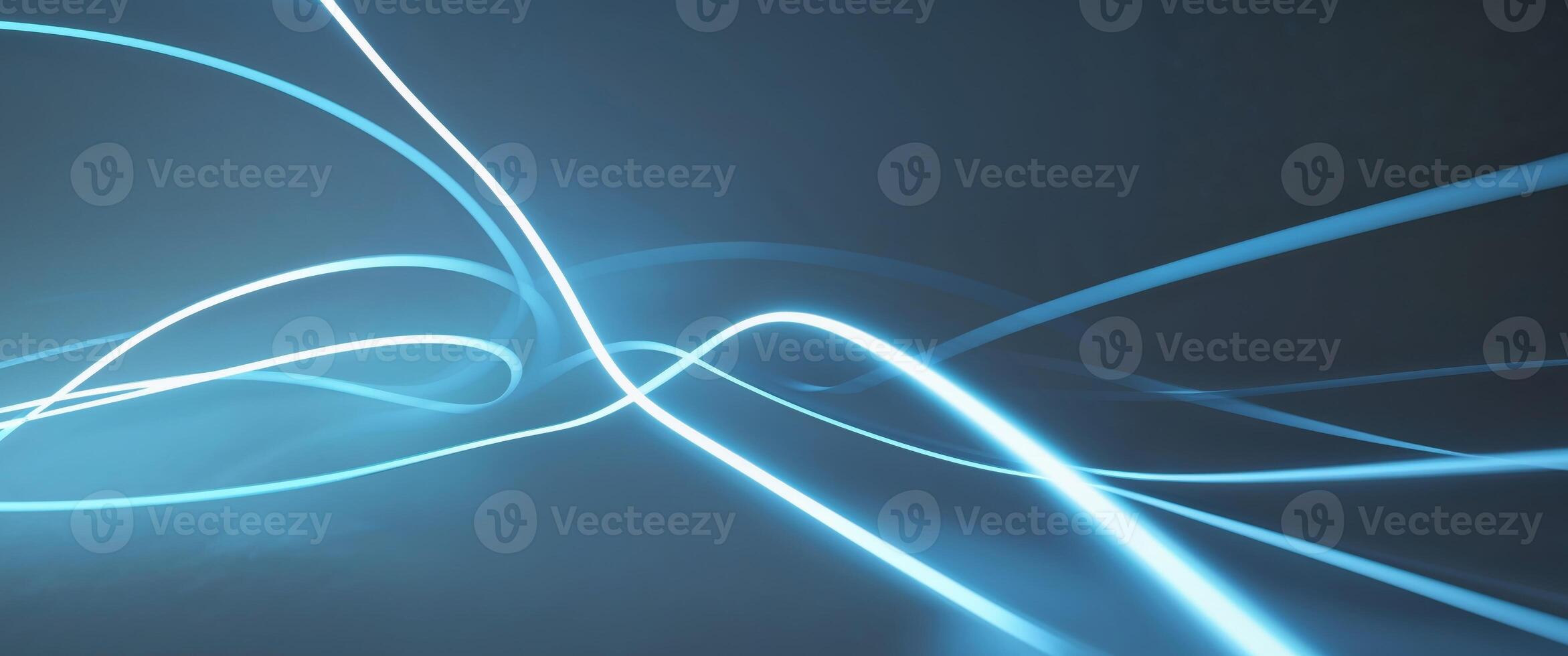 Abstract light lines on a dark background photo