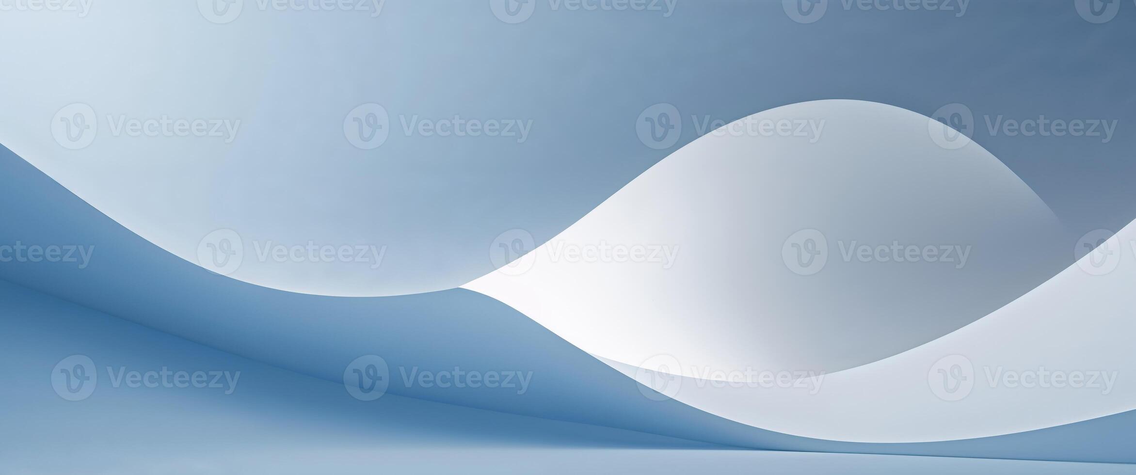 Abstract blue white gradient background design. photo