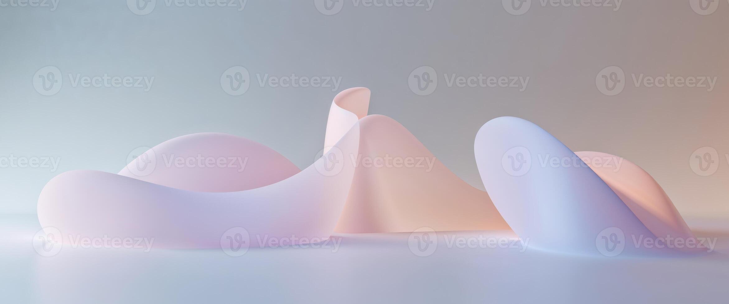 Three different colored shapes are sitting on a table photo