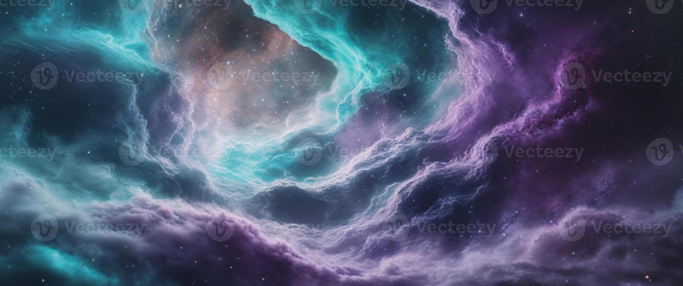 Abstract space inspired background image. photo