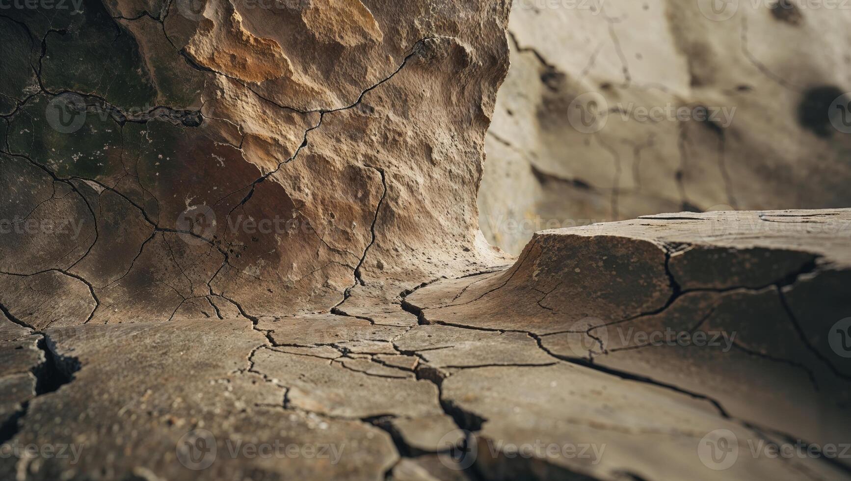 Intricate texture of weathered stone showcasing earthy hues and rugged charm photo