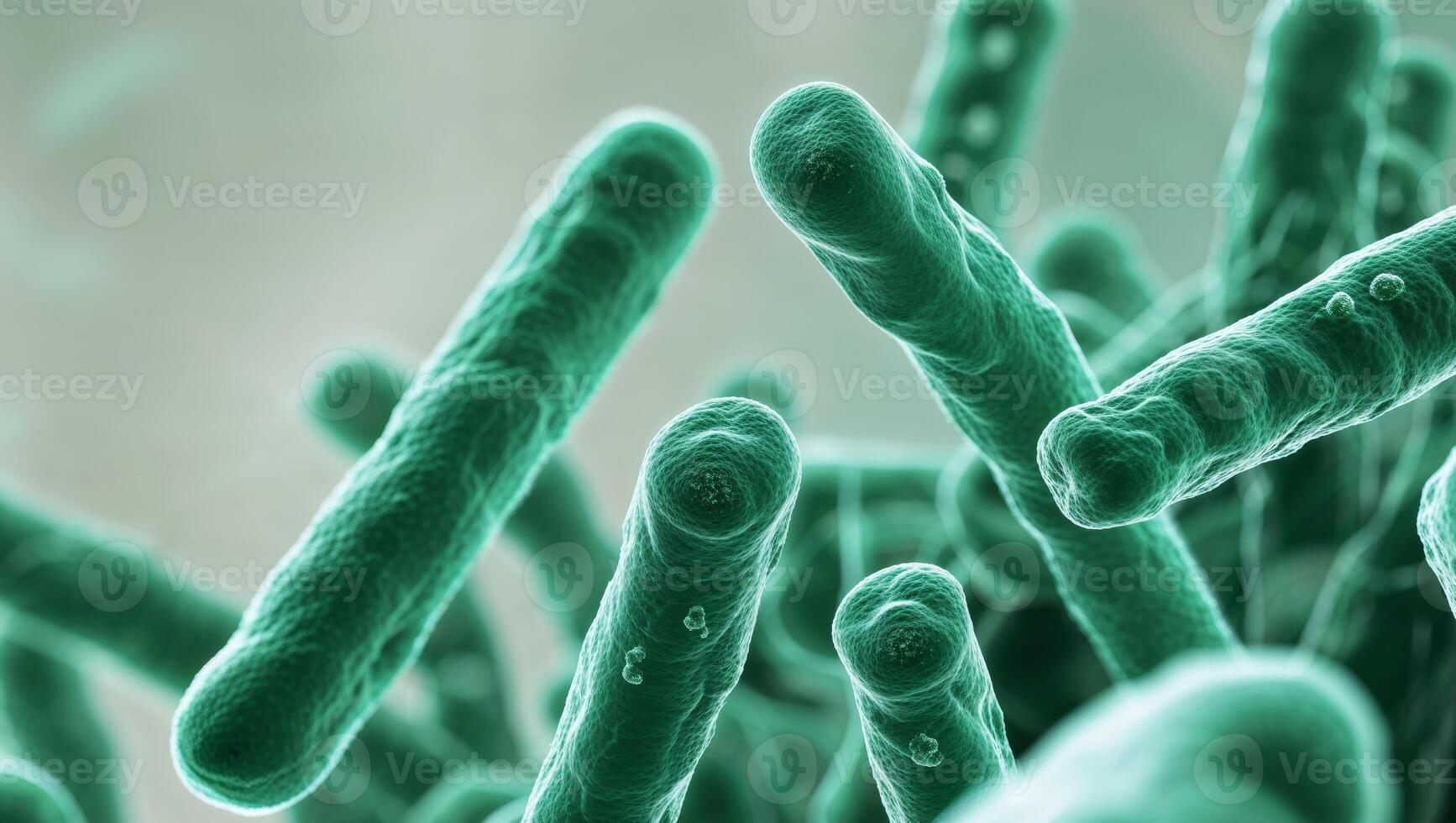 Bacteria are shown in this image photo