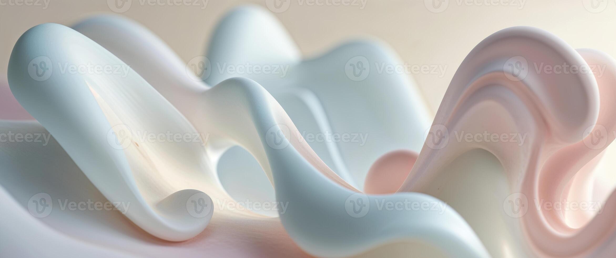 Decorative sculpture closeup with soft pastel colors photo